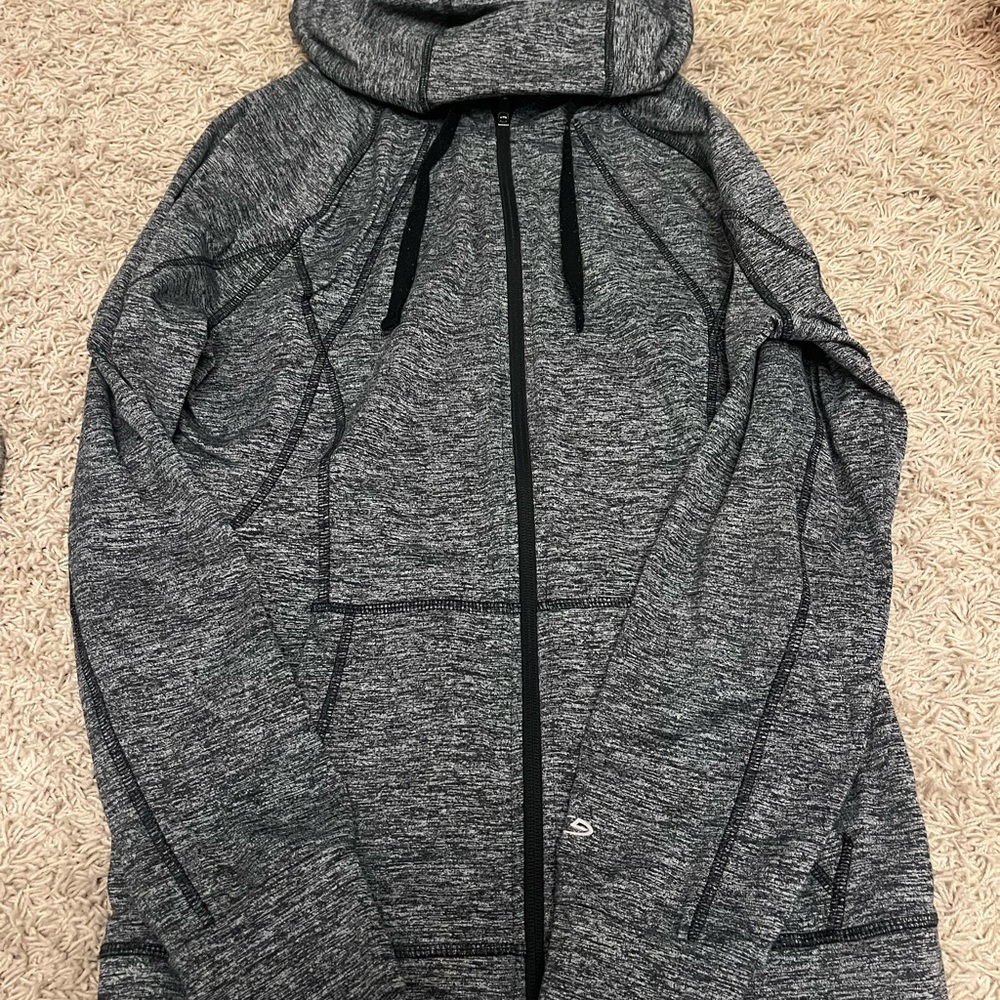 Gray Zip-Up Hoodie